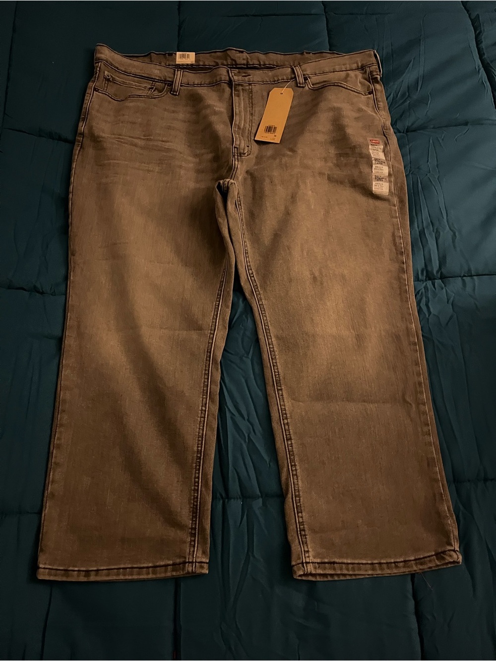 Levi’s Men's Straight-Leg Jeans in Black - Classic Everyday Denim Size 48x28 NWT